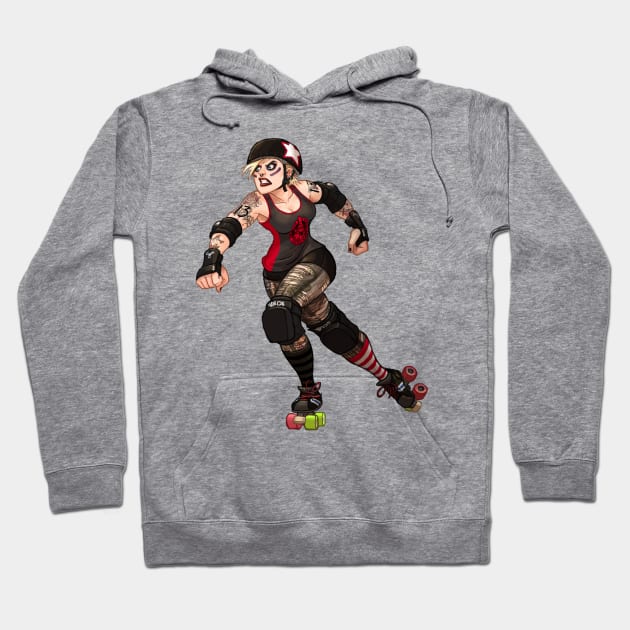 Arsenicki - roller derby star Hoodie by mdashow